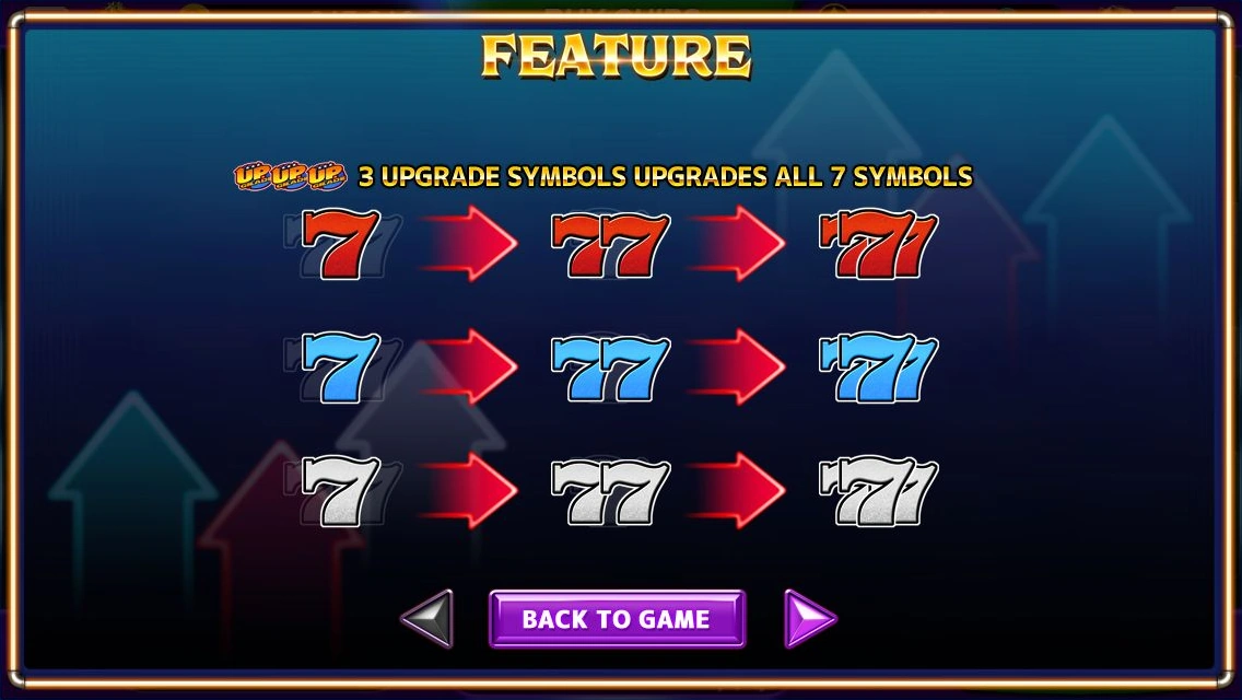 UP GRADE 7S · Guide screen 1