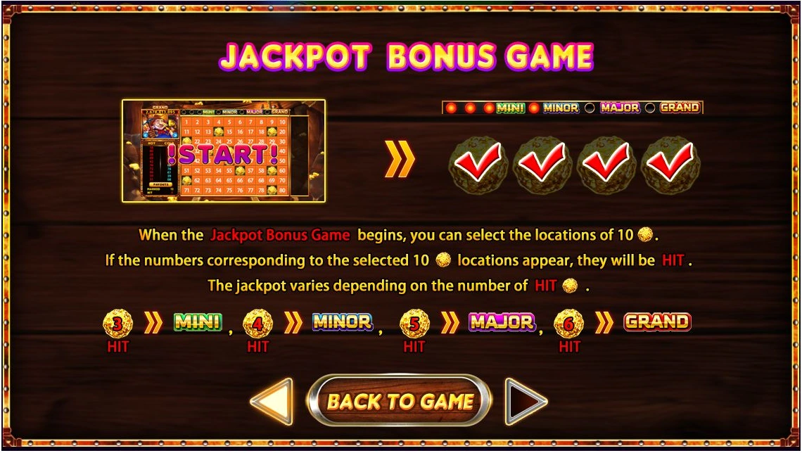 Gold Mine · Guide screen 5