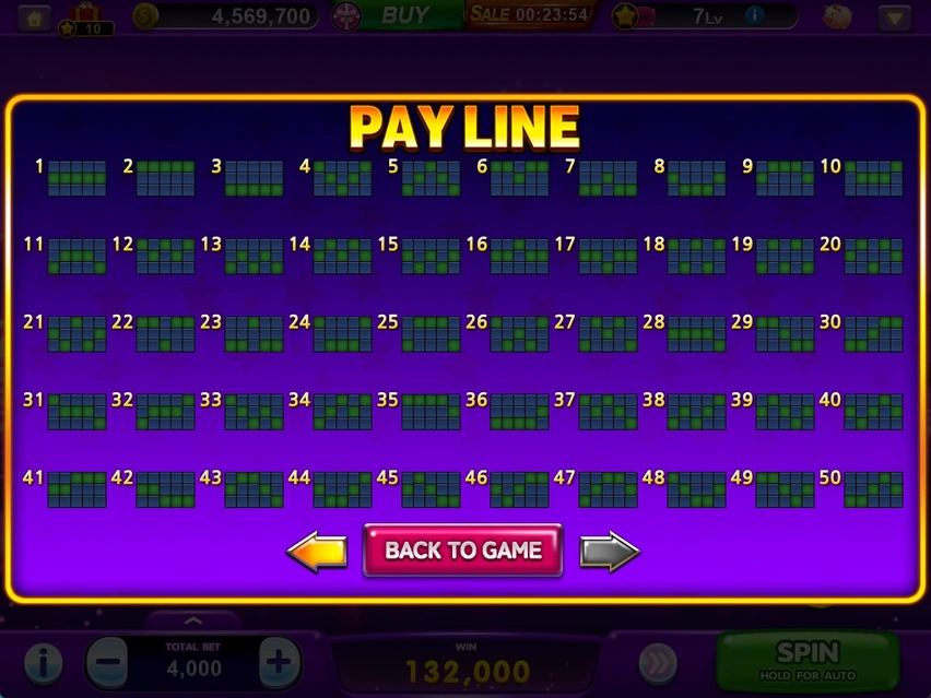 SHOOTING STAR · 50 paylines